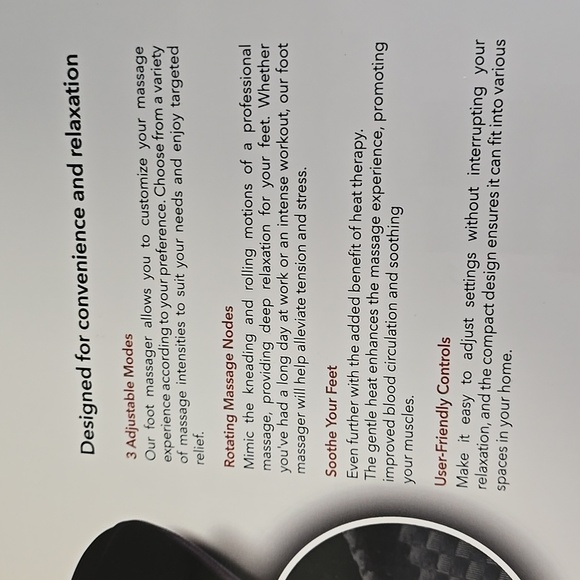 SHIATSU FOOT MASSAGER WITH HEAT - Picture 4 of 4